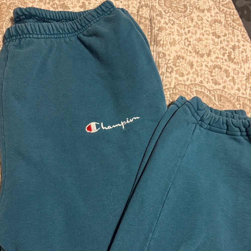 Vintage Champion Teal Sweatpants